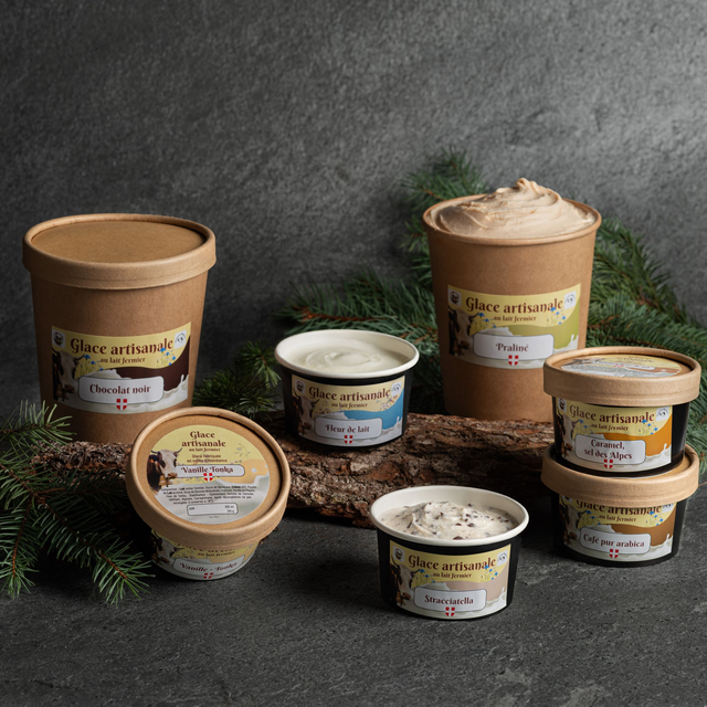 Glaces au lait fermier de la Ferme du Caly
