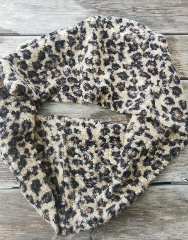 Double snood LUCIEN léopard 