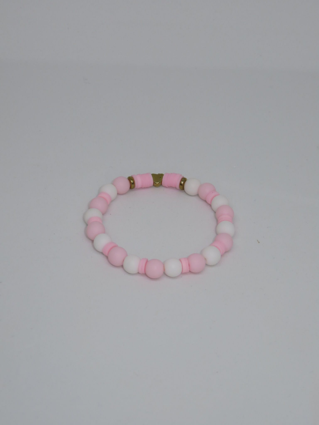 Bracelet rose et blanc