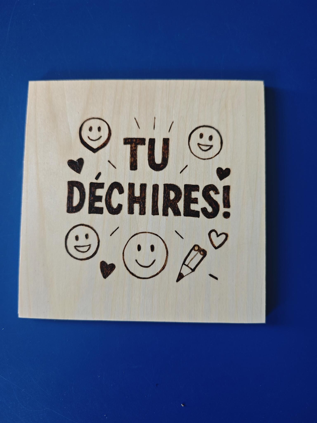 Plaque Cadeau fin d'année - Merci 