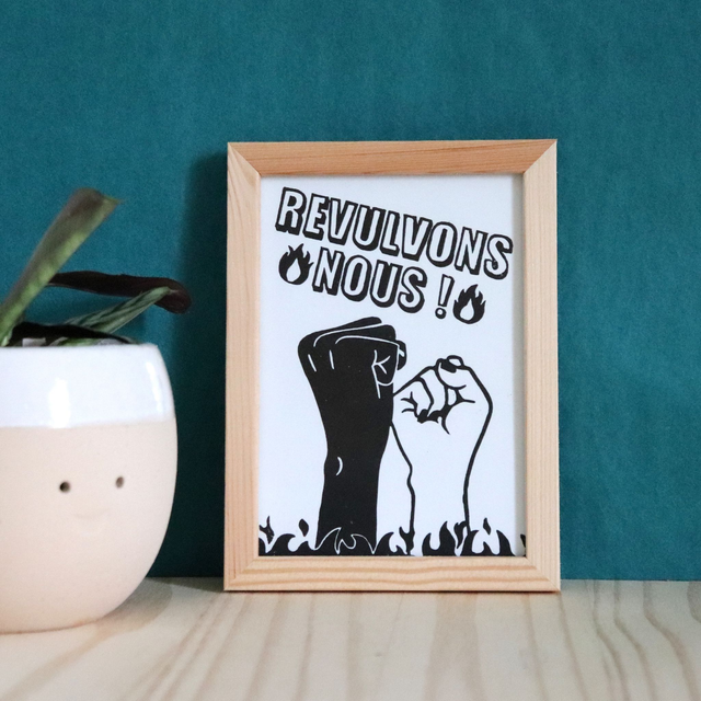 Linogravure A6 Revulvons Nous