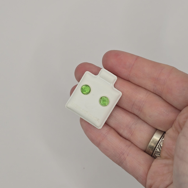 925 Studs with Seaglass from Berwickshire Scotland