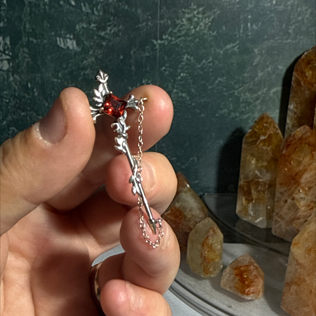 Garnet s925 pendant 