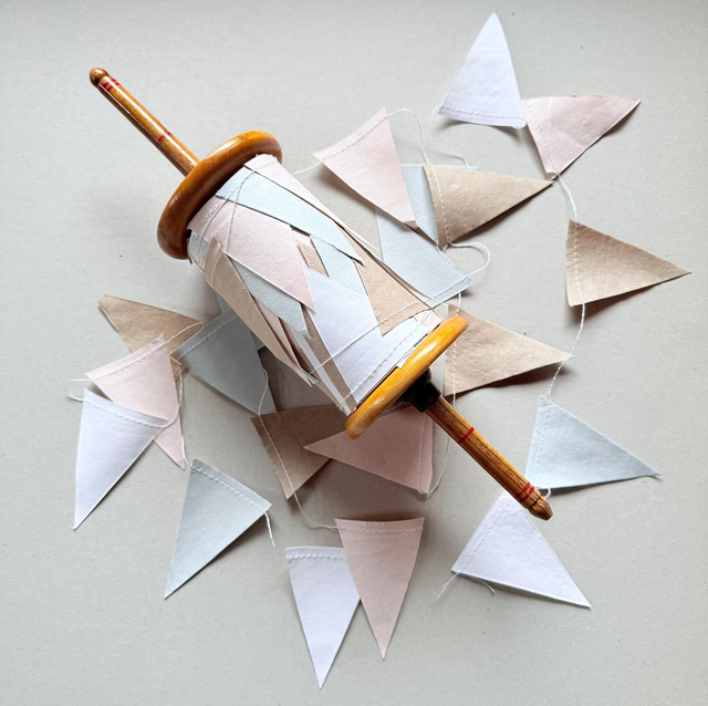 Papiergirlande Wimpel Pastell 25m