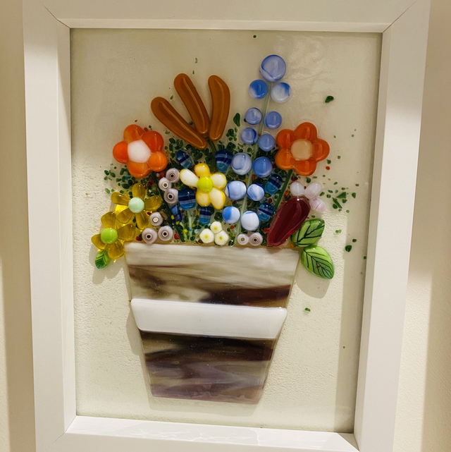 Flower Bouquet and pot Frame