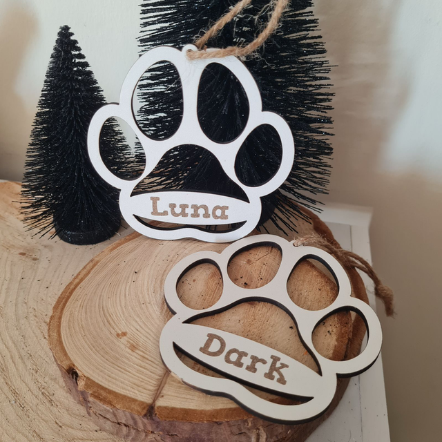 9 Ornamento de Natal personalizado - Pata