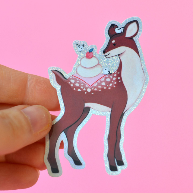 *NEW* Sticker Le faon de l'hiver