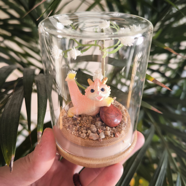 Ami protecteur - Dragon rose (jaspe rouge)