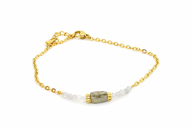 Bracelet « Éclat Nordique » labradorite 