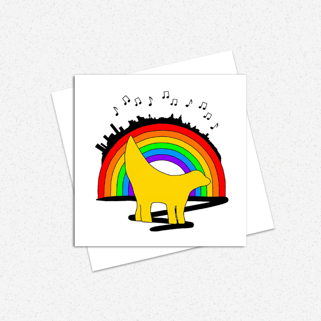 Lambbanana Greeting Card