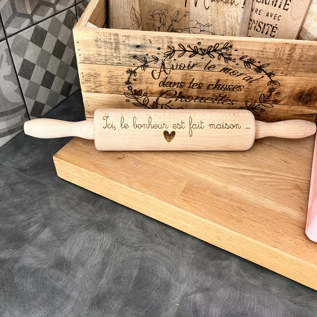 Rouleau à pâtisserie personnalisé