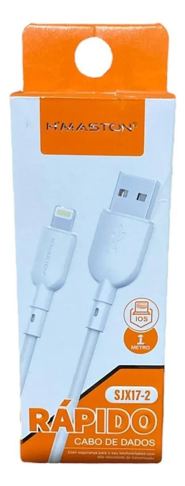 Cabo De Carregador iPhone Rápido Usb Sjx17-2 H`maston