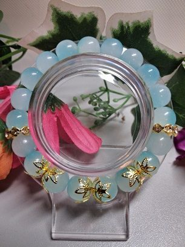 Bracelet en perles de verre – Pièce unique