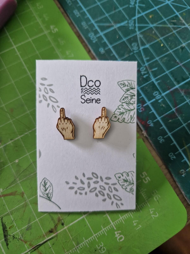 Boucles d'oreilles personnalisées