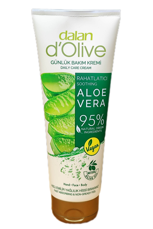 DALAN d'Olive 250ml Łagodzący Krem do Rąk, Twarzy i Ciała z ALOE VERA