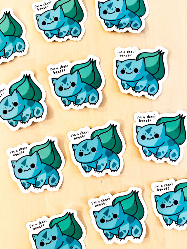 &quot;i&#039;m a skeri beast&quot; Bulbasaur
