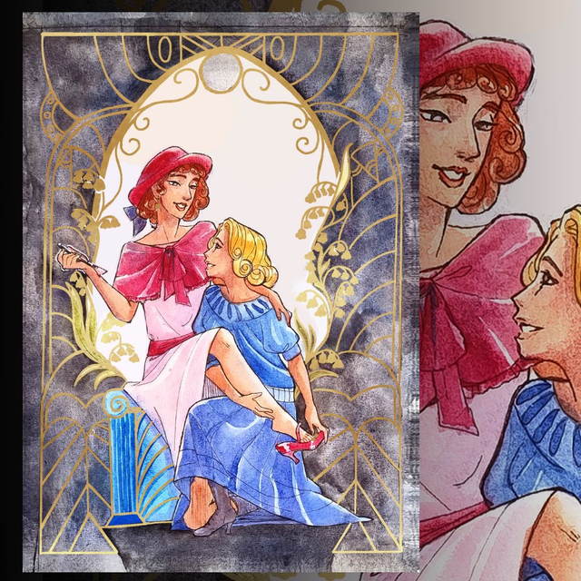 Lili Elbe - Carte Queer dorée