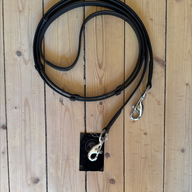 Zügel Alda Leder Karabiner silberfarben