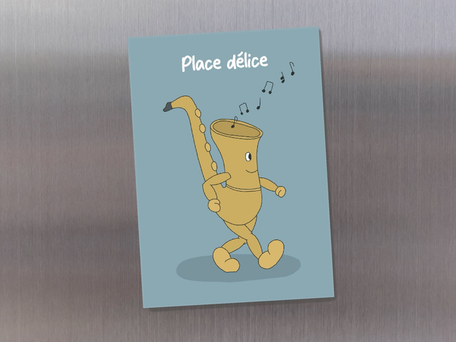 Magnet " Place délice Saxophone "