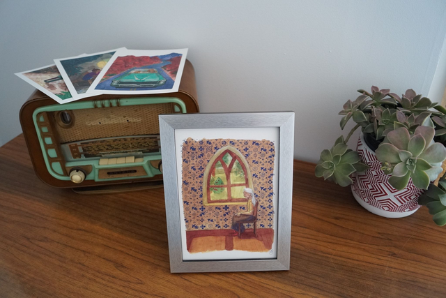 Affiche Time - A4 ; A5 et A6 - Impression d'art - Illustration Aquarelle