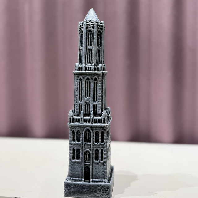 Domtoren - steen 24 cm (kleur zilver)