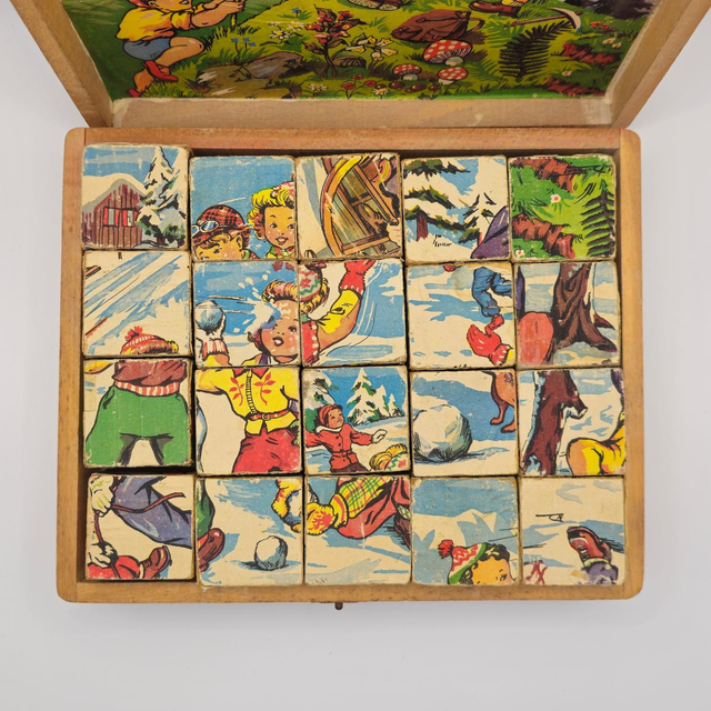 Puzzle cubes années 50
