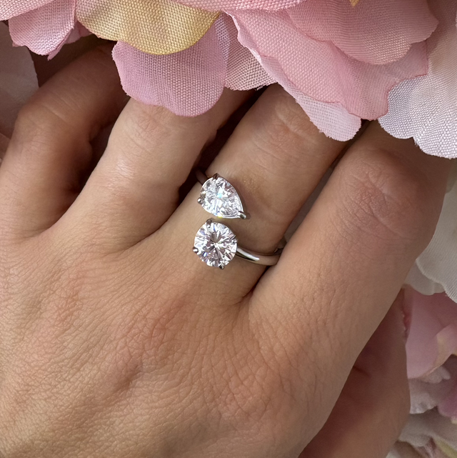 Anello Doppia Luce Silver