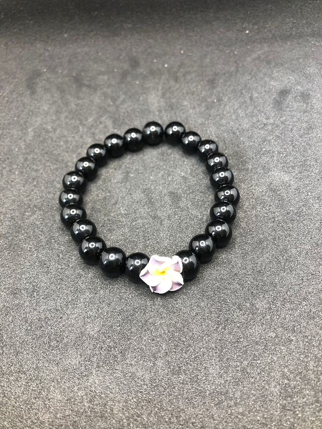 bracelet en obsidienne 