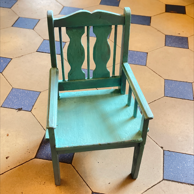 Puppenstuhl  Brocante  Mini Stuhl 