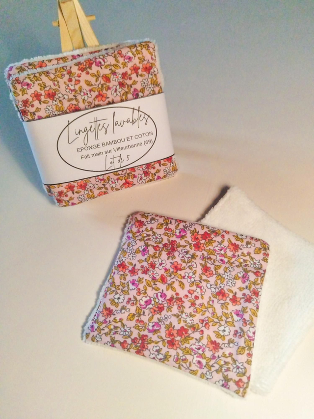 Lingettes démaquillante Arty rose