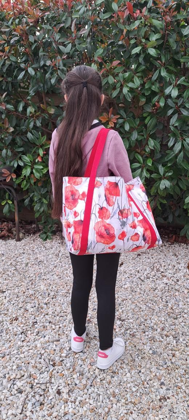 Sac Cabas Coquelicot