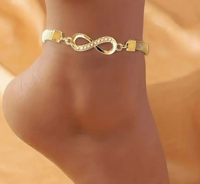Bracelet de biceps Infini Éclatant Or