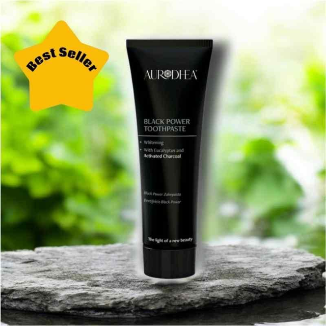 Aurodhea Black Power Toothpaste | Whitening &amp; Fresh Breath – Best Seller
