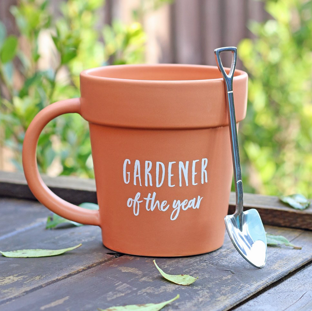 Gardner of the Year Plant Pot Mug &amp; Shovel Spoon Set 