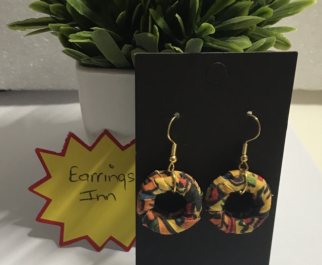 Mixed Dangling Fabric Earrings-MFE46