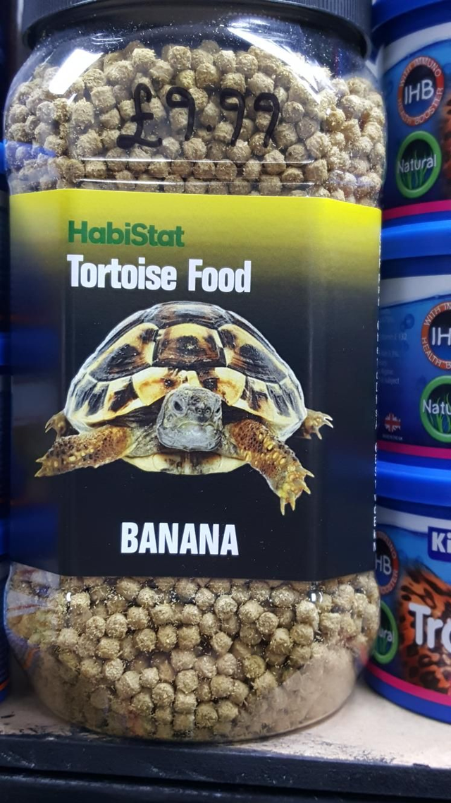 Banana flavour tortoise food large tub 800g