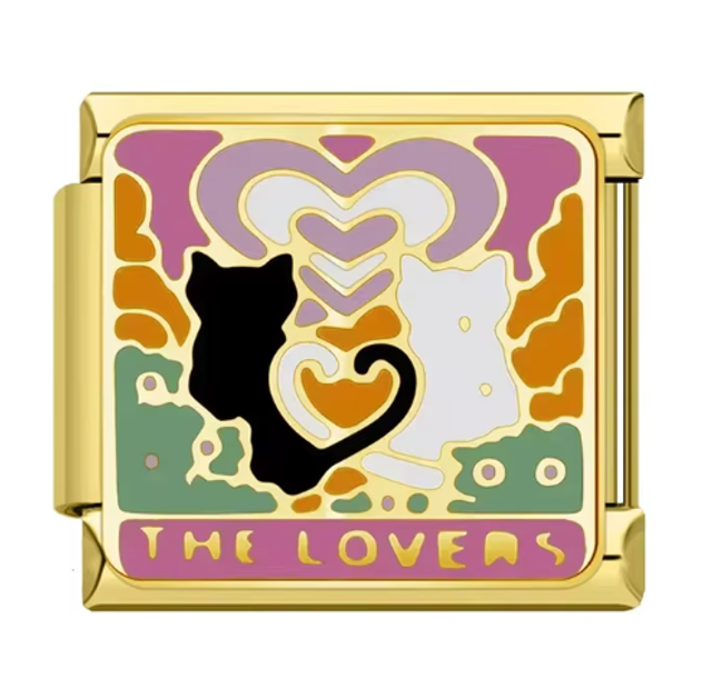 Charm Pareja de Gatitos Dorado