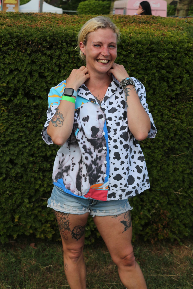 Chemise unique en tissus recyclé disney 101 Dalmatiens film Taille 34 Oversize