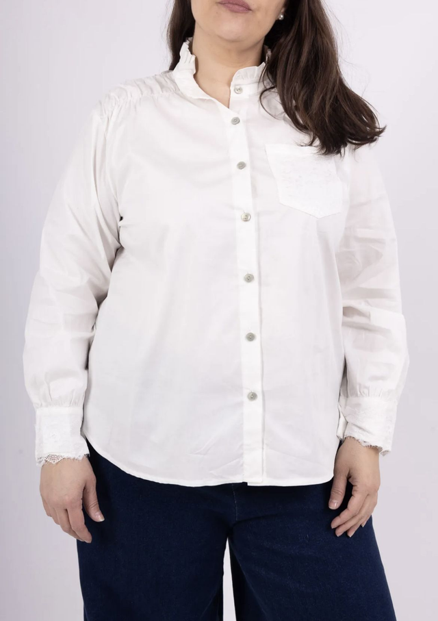 Chemise Dentelle Ecru Grande Taille Salomon