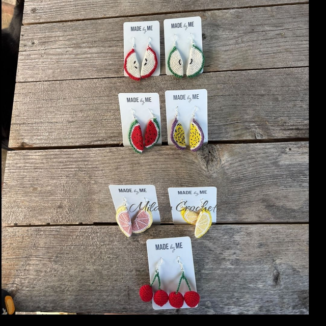 Boucles d&#039;oreilles fruitées 