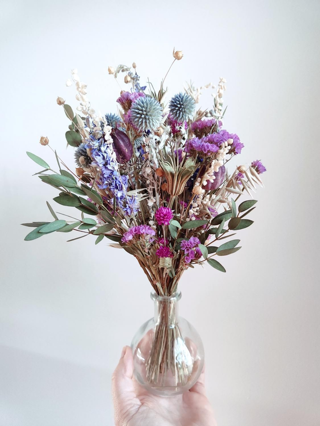 Bouquet avec vase - Blue
