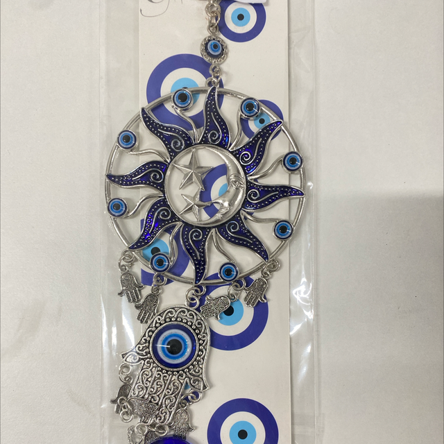 Colgante ojo turco sol luna