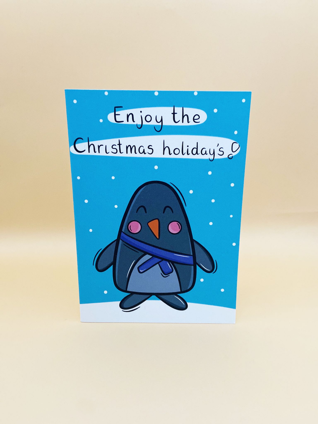 Penguin Christmas card