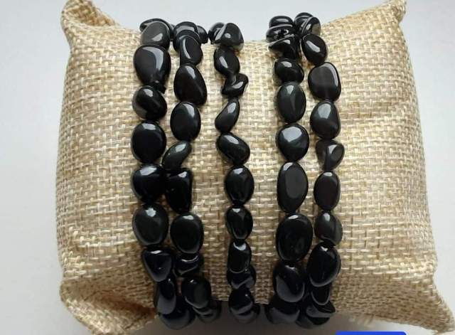 Obsidienne œil céleste pierre roulée 