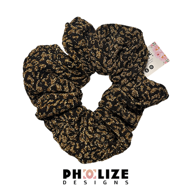 Glitter leopard gold