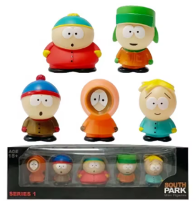 Southpark figuren set 5 stuks serie 1 (5cm)