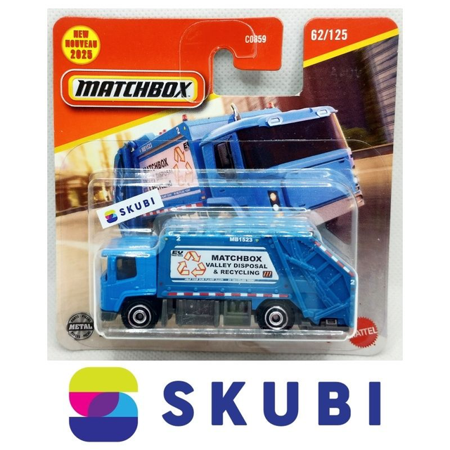 MBX EV Trash Truck Matchbox Walley Disposal & Recycling - Matchbox 62/125 MB1523
