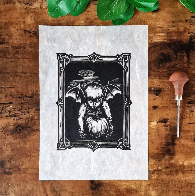 Linogravure - Marcus