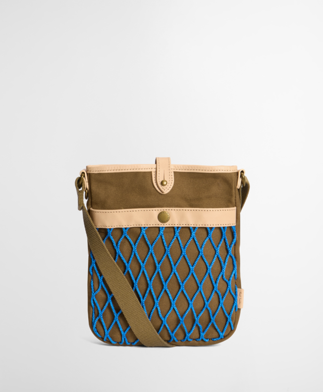 Barbour X Paul Smith Crossbody Bag Dark Sand 