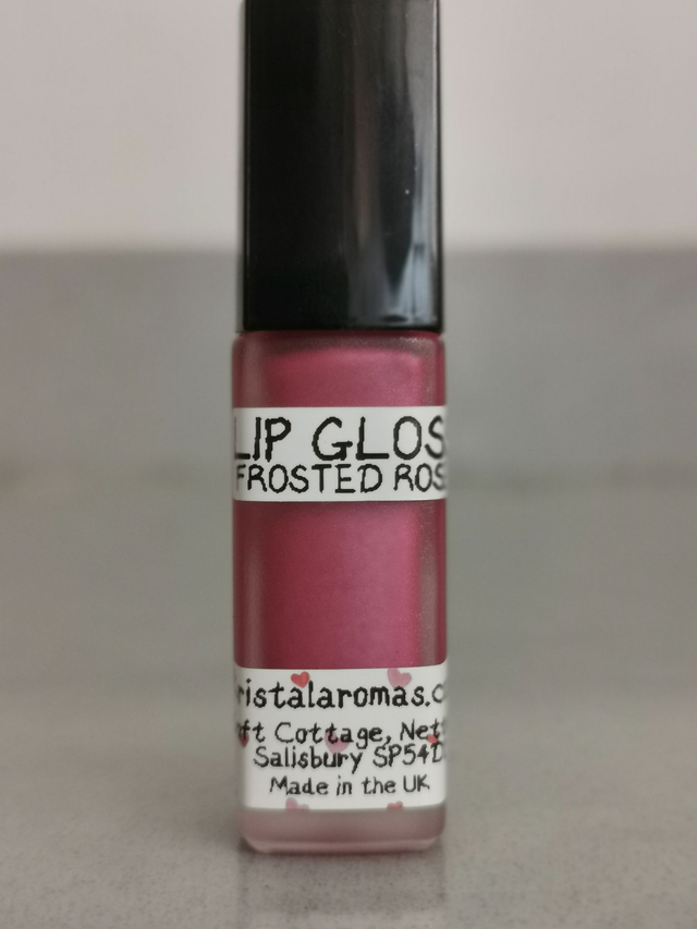 Lip Gloss (GLASS) Frosted Rose - Organic Ingredients. 7g